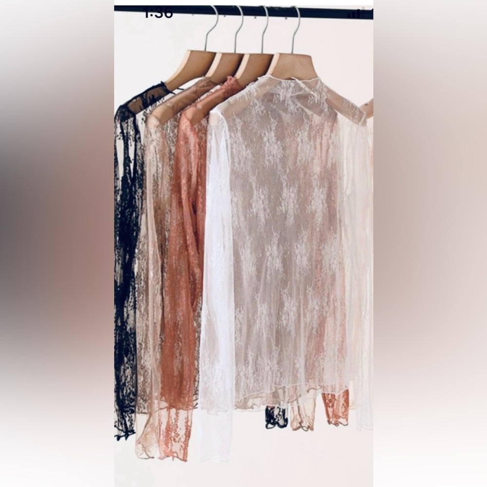 MWT Elegant Lace Layering Top, White